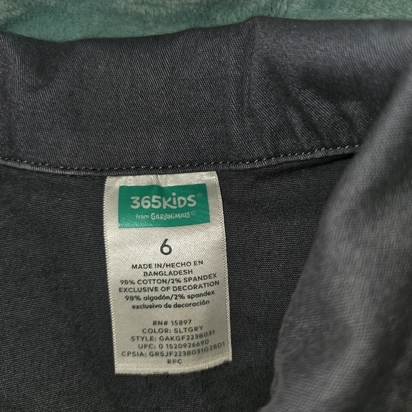 Gray Jacket with Floral Unicorn Patch - Picture 7 of 8